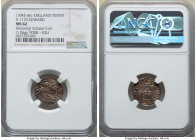 Kings of All England. Edward the Confessor (1042-1066) Penny ND (1044-1046) MS62 NGC, York mint, Ioli as moneyer, S-1173. 1.06gm. Radiate/small cross ...