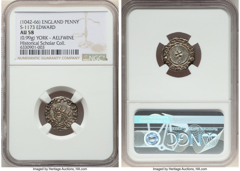 Kings of All England. Edward the Confessor (1042-1066) Penny ND (1044-1046) AU58...