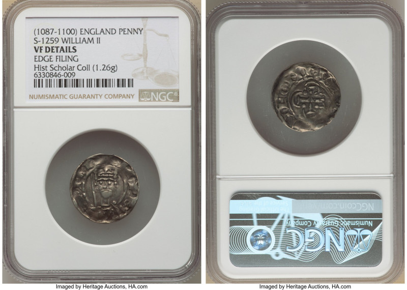 William II (1087-1100) Penny ND (1089-1092) VF Details (Edge Filing) NGC, S-1259...