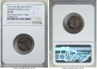Hiberno-Norse. Phase II Penny ND (1015-1035) AU58 NGC, Dublin mint, S-6122. 1.38gm. Group F portrait, long cross type, with name of Sihtric. Draped bu...