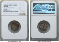 Hiberno-Norse. Phase III Penny ND (1035-1060) MS64 S NGC, S-6132A. 0.92gm. Long cross and hand type. Draped bust left, symbol on neck / long cross, ha...