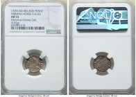 Hiberno-Norse. Phase III Penny ND (1035-1060) AU53 NGC, S-6132. 0.82gm. Long cross and hands type. Bust left / long cross, pellets and hands in opposi...