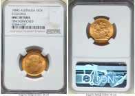 Victoria gold "St. George" Sovereign 1884-S UNC Details (Obverse Scratched) NGC, Sydney mint, KM7, Marsh-121. AGW 0.2355 oz. 

HID09801242017

© 2022 ...