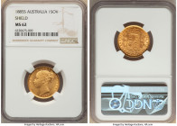 Victoria gold "Shield" Sovereign 1885-S MS62 NGC, Sydney mint, KM6. 

HID09801242017

© 2022 Heritage Auctions | All Rights Reserved