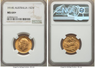 George V gold Sovereign 1914-S MS64+ NGC, Sydney mint, KM29, Marsh-274. AGW 0.2355 oz. 

HID09801242017

© 2022 Heritage Auctions | All Rights Reserve...