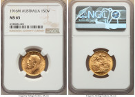 George V gold Sovereign 1916-M MS65 NGC, Melbourne mint, KM29. NGC's finest. 

HID09801242017

© 2022 Heritage Auctions | All Rights Reserved