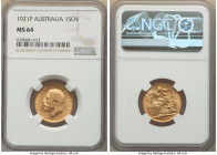 George V gold Sovereign 1921-P MS64 NGC, Perth mint, KM29. 

HID09801242017

© 2022 Heritage Auctions | All Rights Reserved