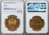 Republic gold Prooflike 100 Schilling 1928 PL62 NGC, Vienna mint, KM2842. 

HID09801242017

© 2022 Heritage Auctions | All Rights Reserved