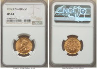 George V gold 5 Dollars 1912 MS63 NGC, Ottawa mint, KM26. 

HID09801242017

© 2022 Heritage Auctions | All Rights Reserved