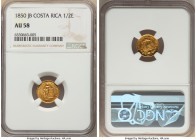 Republic gold 1/2 Escudo 1850-JB AU58 NGC, San Jose mint, KM97. 

HID09801242017

© 2022 Heritage Auctions | All Rights Reserved