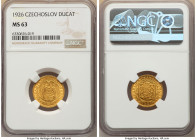 Republic gold Ducat 1926 MS63 NGC, Kremnitz mint, KM8. 

HID09801242017

© 2022 Heritage Auctions | All Rights Reserved