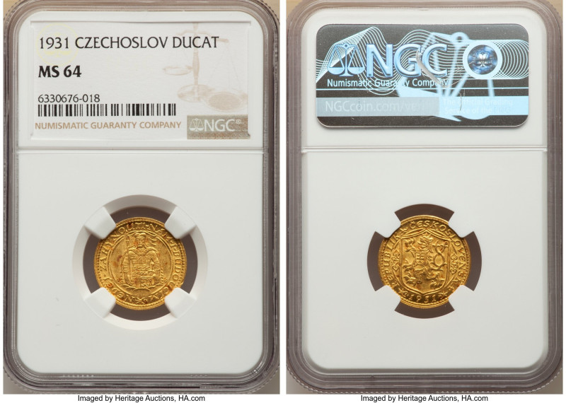 Republic gold Ducat 1931 MS64 NGC, Kremnitz mint, KM8. 

HID09801242017

© 2022 ...