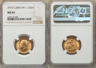 George V gold 1/2 Sovereign 1913 MS65 NGC, KM819, Marsh-528. AGW 0.1177 oz. 

HID09801242017

© 2022 Heritage Auctions | All Rights Reserved