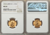George V gold 1/2 Sovereign 1914 MS64 NGC, KM819, Marsh-529. AGW 0.1177 oz. 

HID09801242017

© 2022 Heritage Auctions | All Rights Reserved