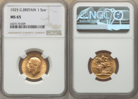 George V gold Sovereign 1925 MS65 NGC, KM820, Marsh-220. High rims. AGW 0.2355 oz. 

HID09801242017

© 2022 Heritage Auctions | All Rights Reserved