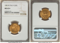 Umberto I gold 20 Lire 1881-R MS65+ NGC, Rome mint, KM21. AGW 0.1867 oz. 

HID09801242017

© 2022 Heritage Auctions | All Rights Reserved