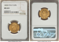 Umberto I gold 20 Lire 1885-R MS64+ NGC, Rome mint, KM21. AGW 0.1867 oz. 

HID09801242017

© 2022 Heritage Auctions | All Rights Reserved