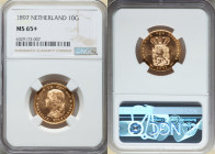 Wilhelmina I gold 10 Gulden 1897 MS65+ NGC, KM118. Final year of type. 

HID09801242017

© 2022 Heritage Auctions | All Rights Reserved