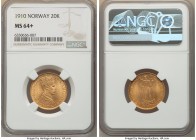 Haakon VII gold 20 Kroner 1910 MS64+ NGC, Kongsberg mint, KM376. AGW 0.2593 oz. 

HID09801242017

© 2022 Heritage Auctions | All Rights Reserved