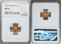Republic gold 1/5 Libra 1966-ZBR MS65 NGC, Lima mint, KM210. 

HID09801242017

© 2022 Heritage Auctions | All Rights Reserved