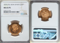 Alfonso XII gold 25 Pesetas 1876(76) DE-M MS65 Prooflike NGC, Madrid mint, KM673. 

HID09801242017

© 2022 Heritage Auctions | All Rights Reserved