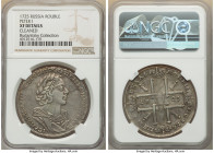 Peter I Rouble 1725 XF Details (Cleaned) NGC, Red mint, KM162.5, Bit-964. Portrait in ancient armor with no engraver's marks. A pleasing example, with...
