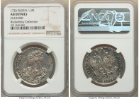 Catherine I Poltina (1/2 Rouble) 1726 AU Details (Cleaned) NGC, Red mint, KM173, Bit-59 (R). Moscow type portrait turned to left. Only a hint of rubbi...