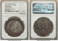Anna Rouble 1737 VF Details (Obverse Cleaned) NGC, Kadashevsky mint, KM197, Bit-135. Three pearls on bosom. Nine pearls in hair. The strike is nice, w...