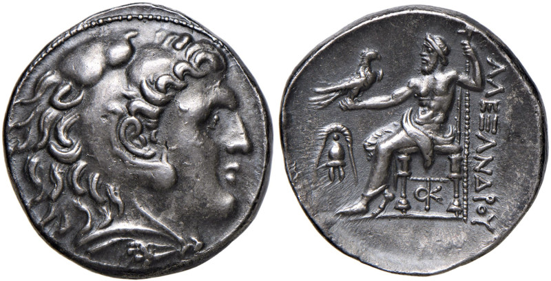 MACEDONIA Alessandro III (336-323 a.C.) Tetradramma (Pella) - Busto di Eracle a ...
