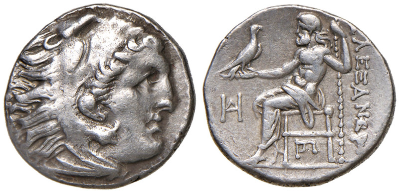 MACEDONIA Alessandro III (336-323) Dracma - busto a d. - R/ Giove seduto a s. - ...