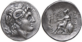 REGNO DI TRACIA Lisimaco (323-281 a.C.) Tetradramma (Lampsaco) - Testa di Alessandro a d. - R/ Athena seduta a s. - AG (g 16,83) Lucidato
SPL