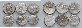 Lotto di sei denari repubblicani, resto di collezione
D-MB