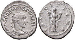 Gordiano III (238-244) Antoniniano - Busto radiato a d. - R/ Felicitas stante a s. - RIC 140 AG (g 4,42)
BB