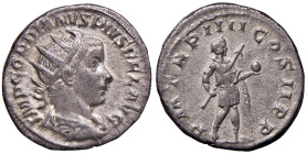 Gordiano III (238-244) Antoniniano - Busto radiato a d. - R/ L’imperatore stante a d. - RIC 91 AG (g 4,92)
BB+