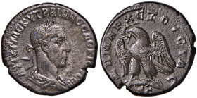 Traiano Decio (249-251) Tetradramma di Antiochia in Siria - Busto laureato a d. - R/ Aquila stante a s. - cfr. Prieur 588 MI (g 10,87)
BB