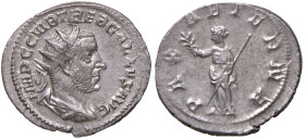 Treboniano Gallo (251-253) Antoniniano - Busto radiato a d. - R/ La Pace stante a s. - RIC 81 AG (g 4,00)
SPL