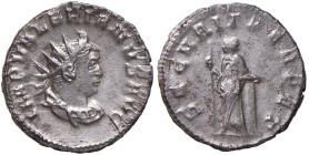 Valeriano (253-260) Antoniniano (Mediolanum) Busto radiato a d. - R/ La Sicurezza stante a s. - RIC 19 MI (g 3,87)
SPL