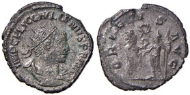 Gallieno (253-268) Antoniniano (Antiochia) Busto radiato a d. - R/ L’Oriente incorona l’imperatore - RIC 445 MI (g 3,23)
BB+