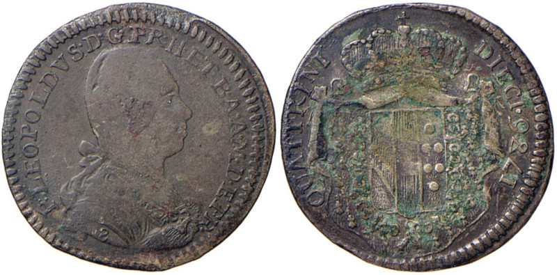 FIRENZE Pietro Leopoldo (1765-1790) 10 Quattrini 1786 - MIR 392/7 MI (g 1,85) R ...