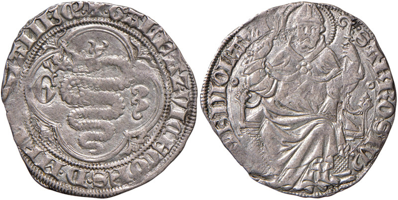 MILANO Gian Galeazzo Visconti (1395-1402) Grosso - MIR 121 AG (g 2,31)
BB+
