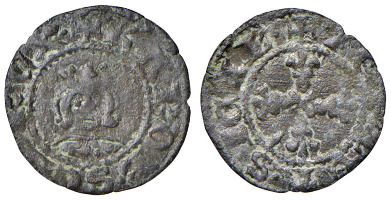 NAPOLI Carlo II D’Angiò (1285-1309) Mezzo denaro regale - MIR 27 AE (g 0,40) RRR...