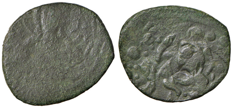 SALERNO Ruggero Borsa (1085-1111) Follaro - CU (g 3,33) Sembra ribattuto su foll...