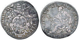 Clemente VIII (1592-1605) Testone 1592 - Munt. 32 AG (g 9,27) Piccole screpolature al D/
qBB