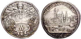 Clemente XI (1700-1721) Mezza piastra 1705 A. V - Munt. 52 AG (g 15,84) R
BB