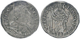 Clemente XI (1700-1721) Bologna - Muraiola da 4 bolognini 1710 - Munt. 187 MI (g 3,28) RRR Graffi al D/ MB/MB+
MB/MB+