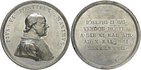Pio VI (1774-1799) Medaglia 1782 visita a Vienna - Opus: Vinazer MB (g 46,75 - Ø 53 mm)
FDC