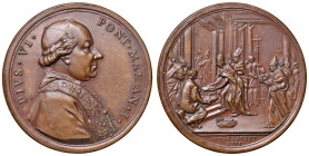 Pio VI (1775-1799) Medaglia 1791 A. XVII - AE (g 29,50 - Ø 40 mm) RR
FDC