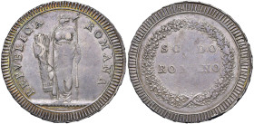 Repubblica romana (1798-1799) Scudo romano - Bruni 1 AG (g 26,51) Minimi graffietti
qSPL