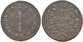 Repubblica romana (1798-1799) 2 Baiocchi s.d. - CU (g 15,85)
BB