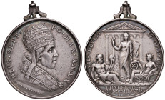 Pio VII (1800-1823) Medaglia A. XX - Opus: Passamonti - AG (g 33,85 - Ø 41 mm) Fondi ripassati. Con appiccagnolo
qBB/BB